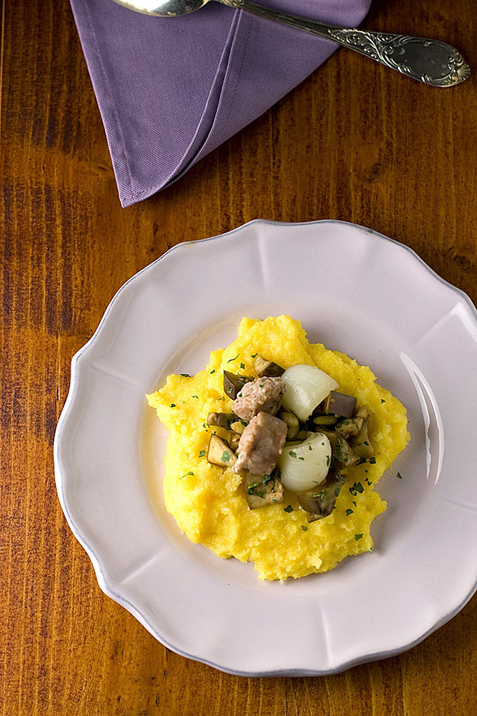 __polenta melanzane salsiccia