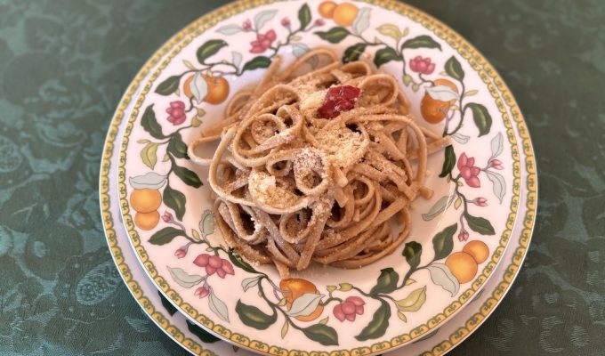 Struncatura calabrese con acciughe e pangrattato