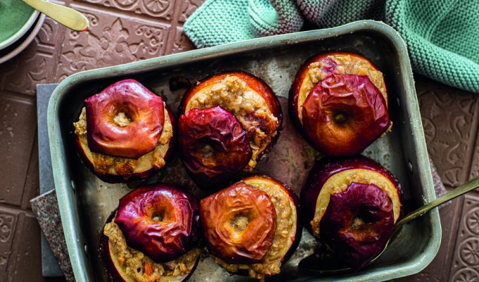 mele ripiene al forno