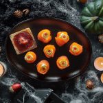 Halloween sfere di salmone