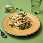 Penne al Basilico, Gamberi e Fagiolini
