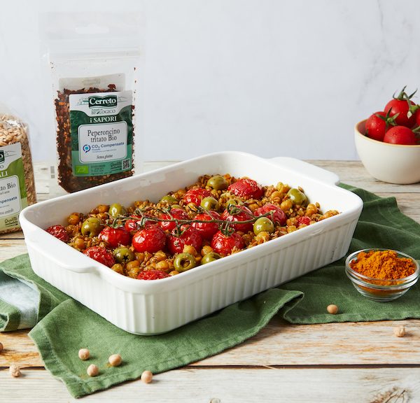 teglia marocchina farro e ceci
