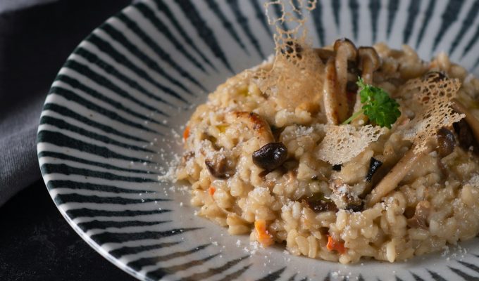 risotto ai pioppini