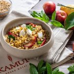 insalata fredda pesche e monzzarella